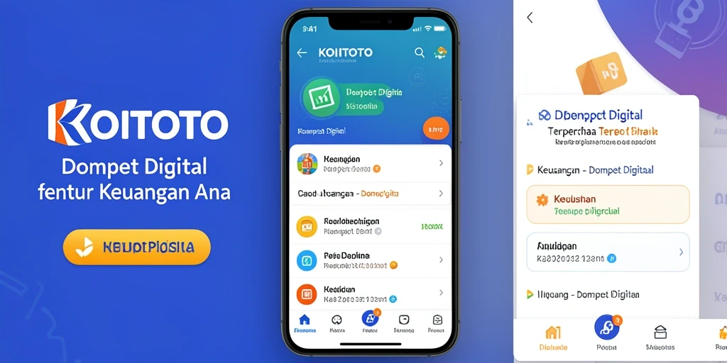 Tampilan antarmuka aplikasi KOITOTO yang sederhana dan fungsional.