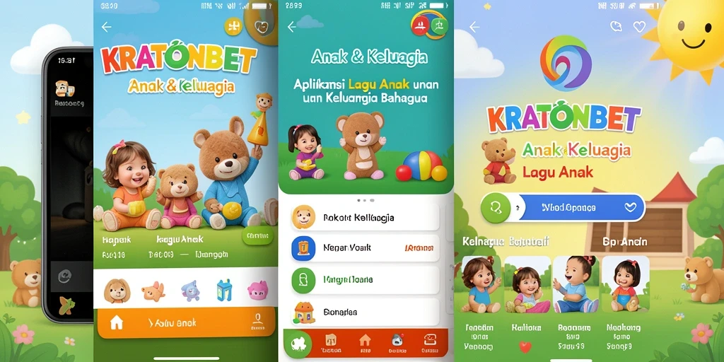 Tampilan antarmuka KRATONBET yang ramah anak untuk menikmati lagu.