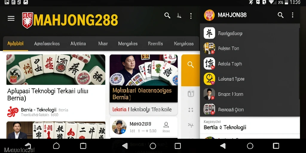 Tampilan antarmuka MAHJONG288 yang modern dan ramah pengguna.