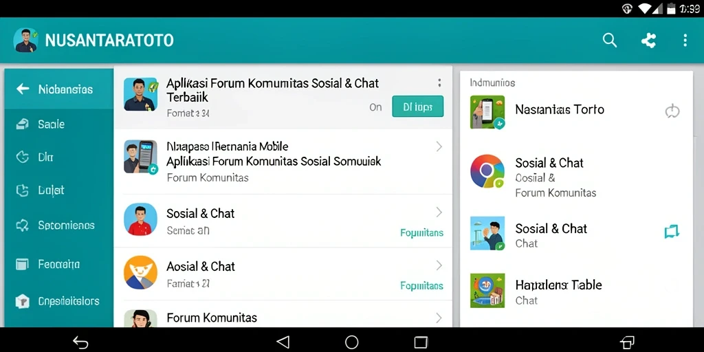 Tampilan antarmuka aplikasi NUSANTARATOTO yang modern dan interaktif.