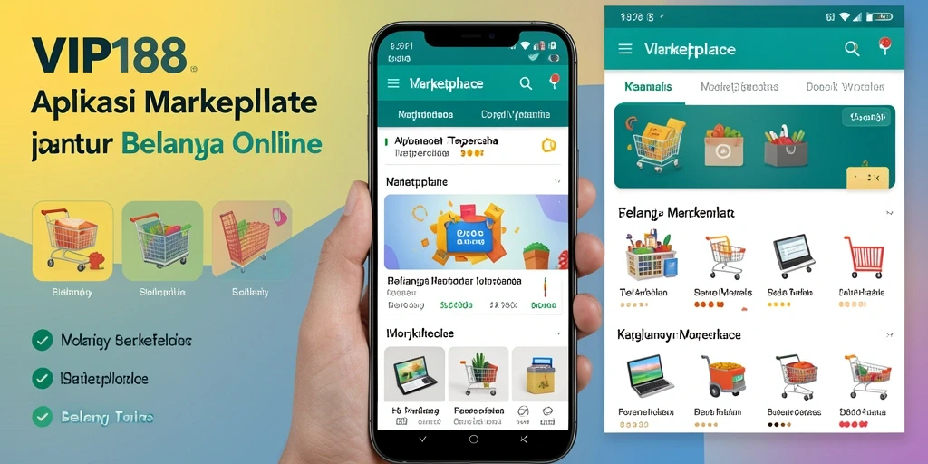 Tampilan antarmuka aplikasi VIP188 yang menarik dan user-friendly.